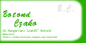 botond czako business card